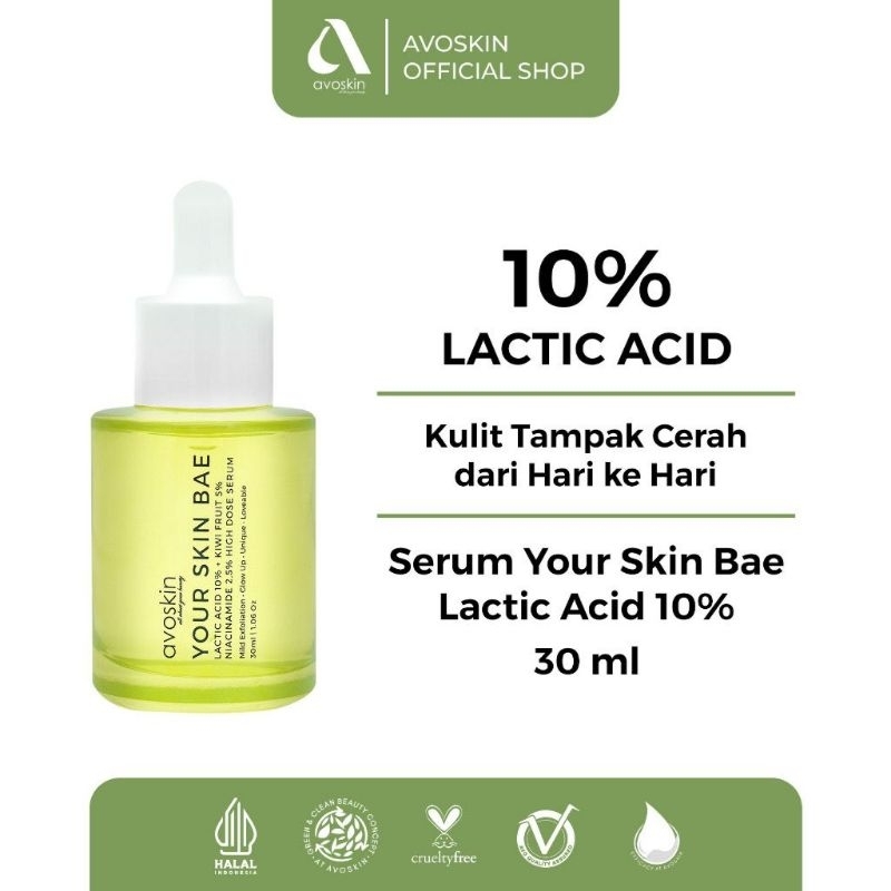 Avoskin YSB Lactic Acid Serum 30 ml | Serum Eksfoliasi