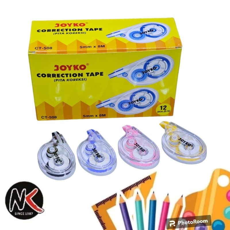 

Correction Tape JOYKO CT-508/Pita Koreksi/Tip-Ex Kertas
