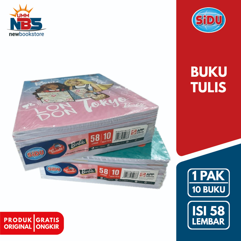 

SIDU - Sinar Dunia - Buku Tulis Isi 58 Halaman 10 Pcs