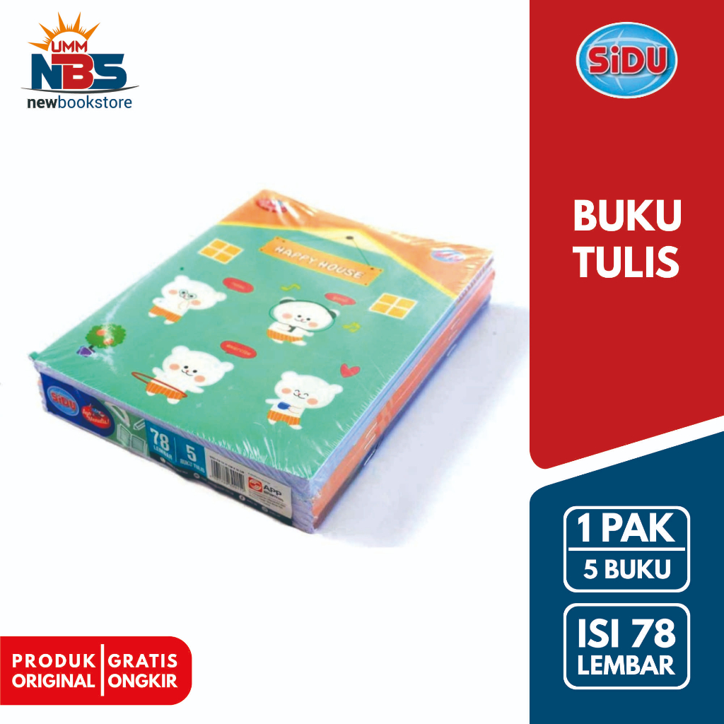

SIDU - Sinar Dunia - Buku Tulis Isi 78 Halaman 5 Pcs