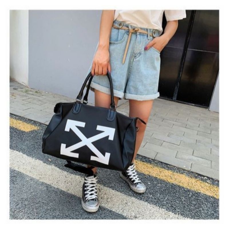 Off White Travel Bag Tas Gym Off White Tote Bag Off White
