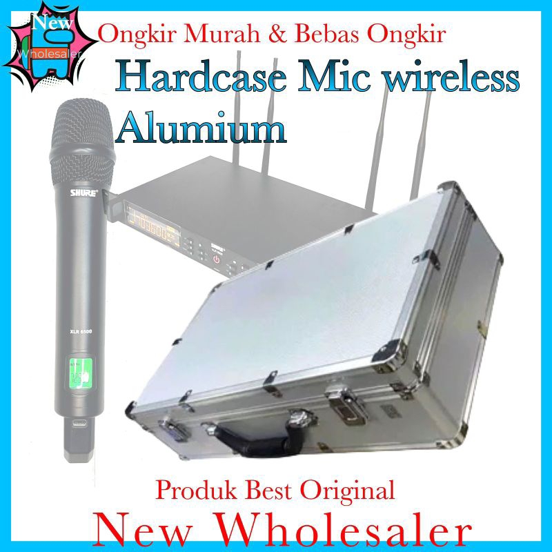 Koper Box Case Aluminium original Untuk mic wireless Dll anti karatan Hardcase