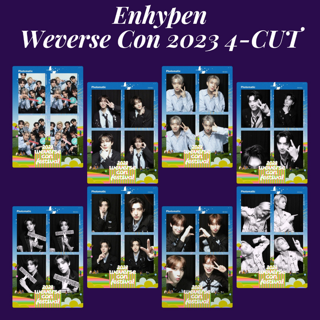 [KUKIRA] 4 CUT Photostrip Enhy-pen Weverse Con 2023