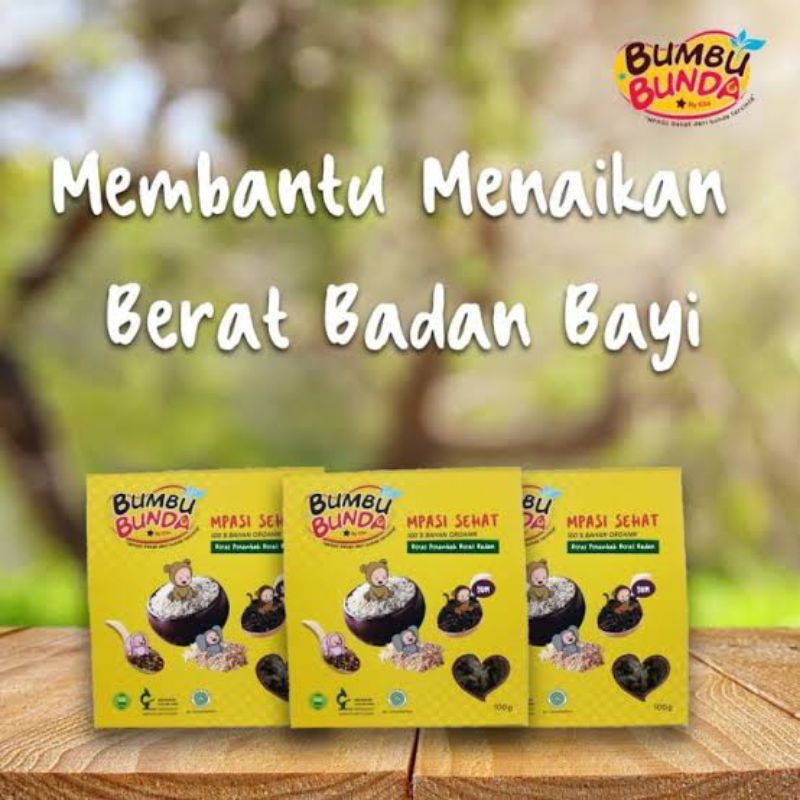 

BUMBU BUNDA BERAS PENAMBAH BERAT BADAN 100 GRAM