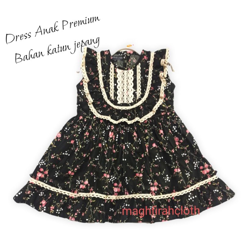 Dress Anak Perempuan/Dress Anak Premium/Dress Anak katun Jepang
