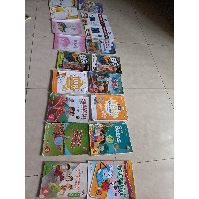 

1 set buku sekolah kelas 4 sd