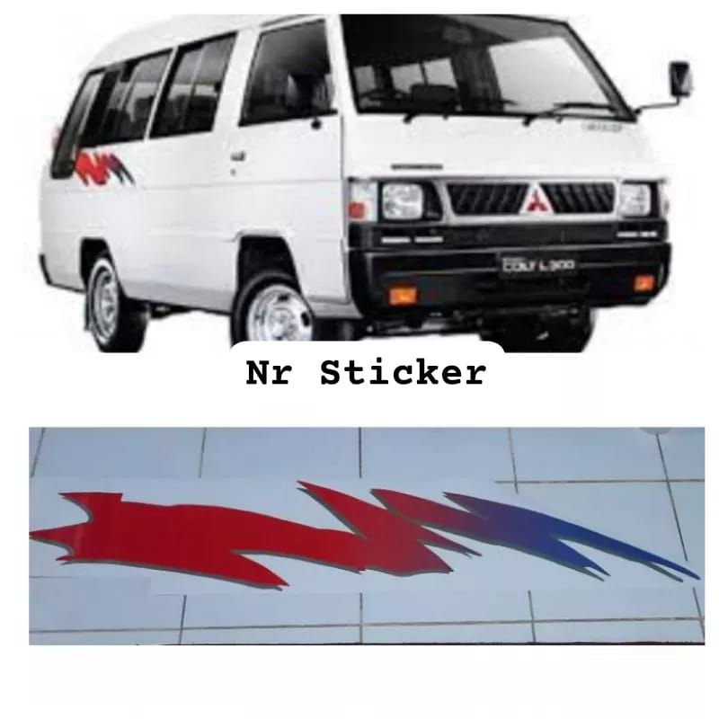 Sticker stiker List Body Mitsubishi l300 minibus van starwagon / List body stiker L 300 Van starwago