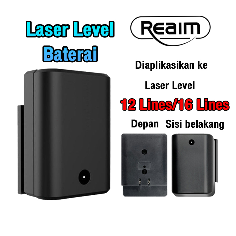 Baterai laser level 16 Lines 12 Lines 5 Lines Baterai Universal Tingkat Laser 16 Lines Kapasitas Besar Laser Level baterai