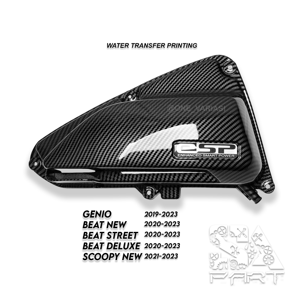 TUTUP FILTER CARBON GENIO / TUTUP FILTER BEAT NEW CARBON BEAT DELUXE SCOOPY NEW CARBON 2020 / 2021