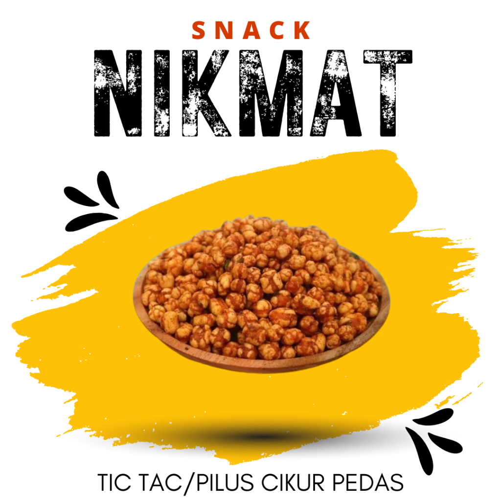 

[SNACK NIKMAT] Pilus Tic Tac Pedas / Pilus Cikur Pedas Asin / Snack Cemilan Makanan Ringan / Camilan Pedas Asin