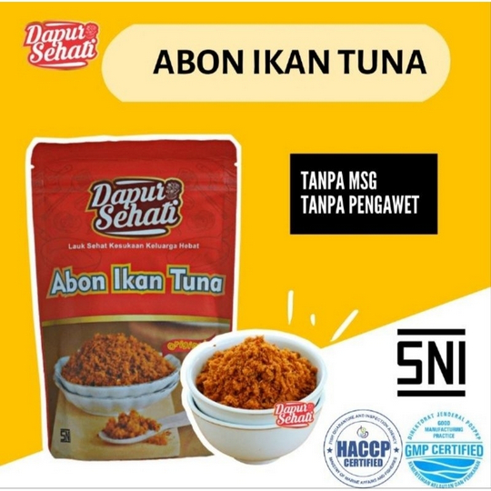 

Dapur Sehati Abon Tuna/Abon Cikalang/Abon Lele/ Abon mpasi bayi