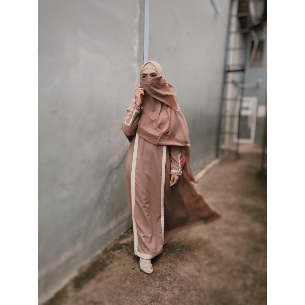 Gamis List Elegan Belt Busui Friendly Tyana Dress by IM Syar'i-5