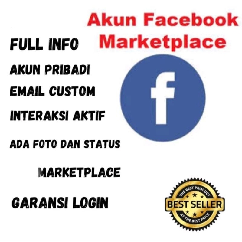 AKUN FB MARKETPLACE umur 1 tahun order via tele @Ultra_seller1