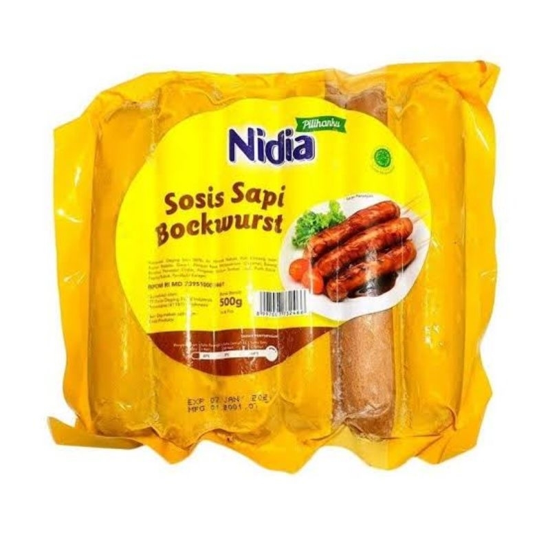 Nidia Sosis Sapi Bockwurst isi 6