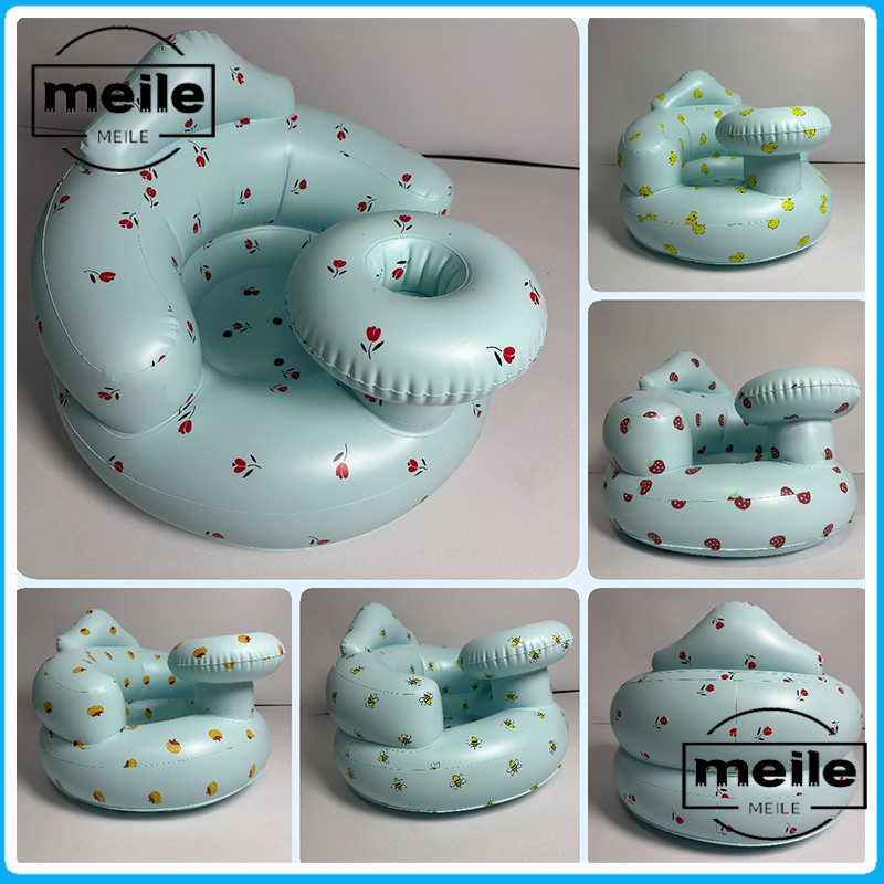 Kursi Bayi Belajar Duduk Kursi Pompa Bayi Belajar Duduk Sofa Tiup Lipat Bebek Merak Mobil Kupu Apel