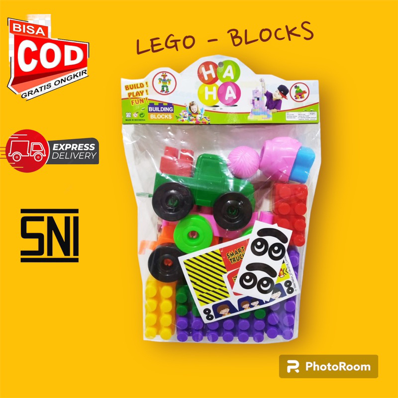 MAINAN EDUKASI LEGO SUSUN UKURAN BESAR , LEGO-Blocks HAHA