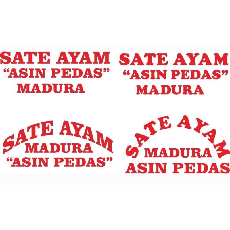 STIKER ETALASE SATE AYAM MADURA