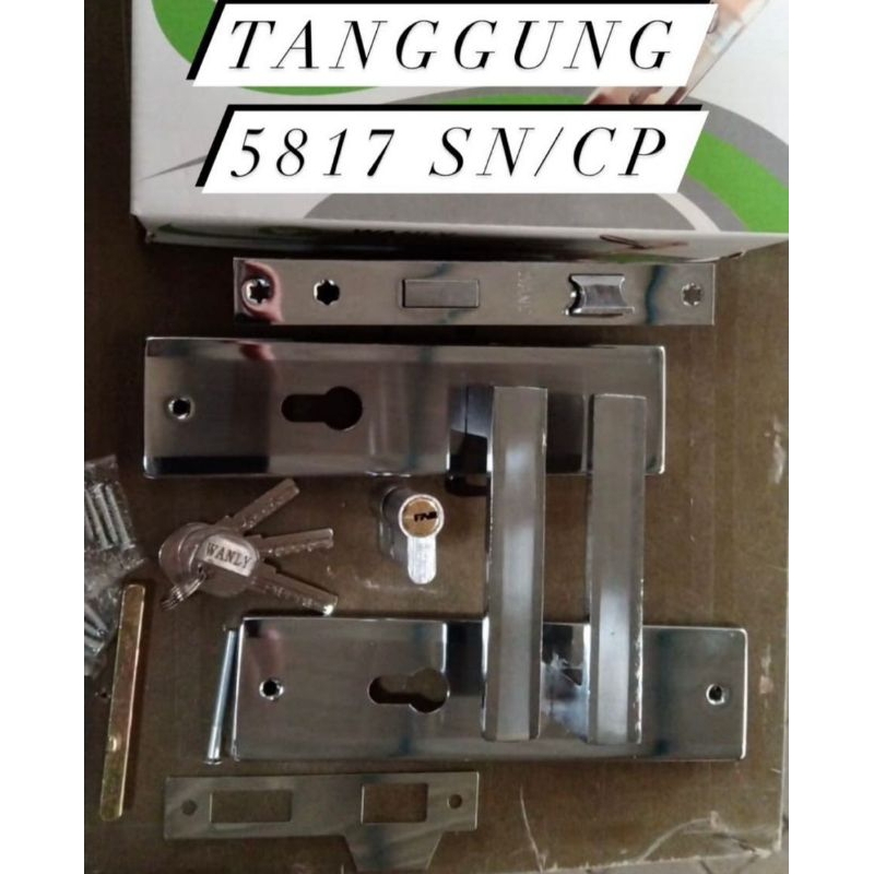 KUNCI PINTU SET KOMPLIT WANLY / PINTU KUNCI RUMAH TANGGUNG 20CM