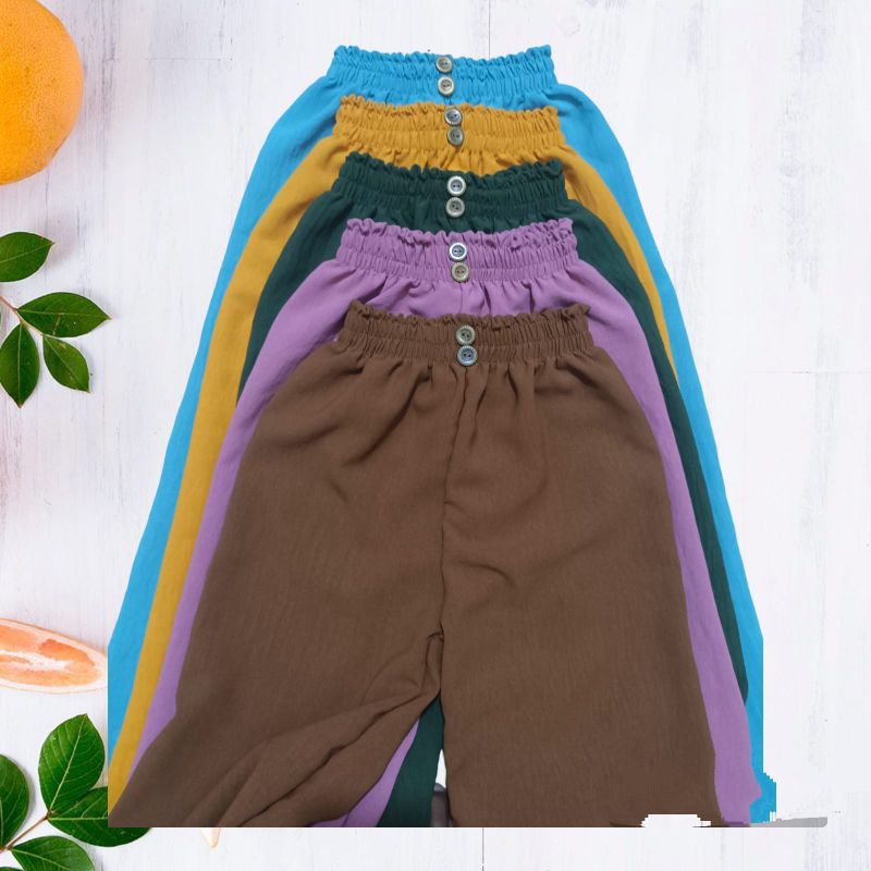 KULOT CRINKLE KANCING 2/KULOT KANCING ANAK/KULOT ANAK PEREMPUAN/CELANA ANAK PEREMPUAN/KULOT ANAK/KUL