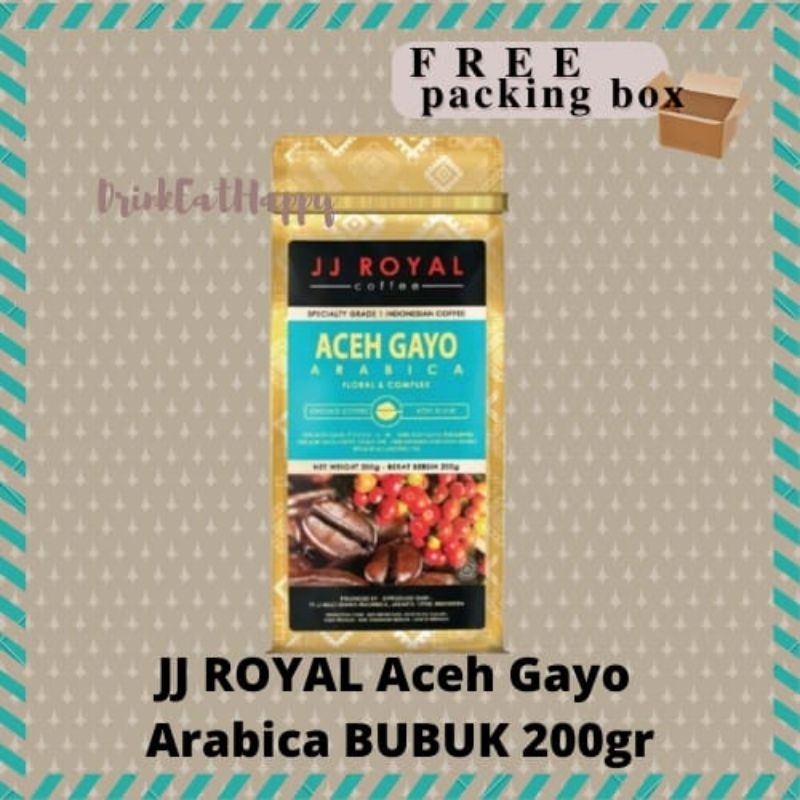 

JJ ROYAL ACEH GAYO ARABICA 200gr Kopi Bubuk Biji 200 gram