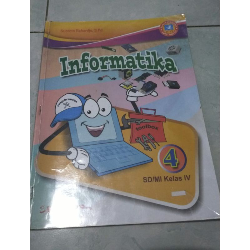 Buku informatika kelas 4 SD Bekas