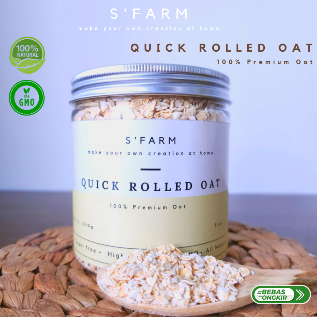 

Premium Quick Rolled Oat / Gandum Instan Premium