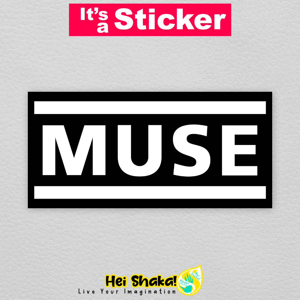 

Stiker MUSE Sticker Musik Band Vinyl Anti Air