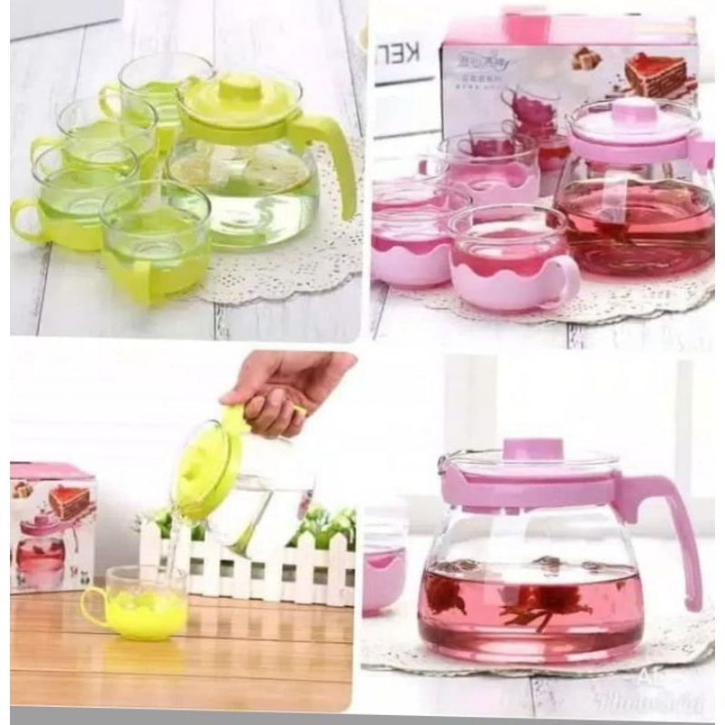 TEAPOT SET 5in1 MURAH
