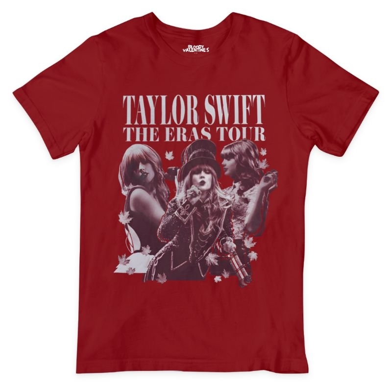 Taylor Swift The Eras Tour Red (Taylor's Version) Album T-Shirt / Kaos Band Musik POP Rap Alternativ