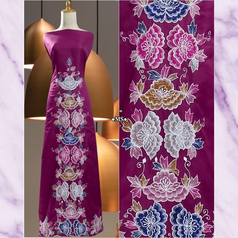 Bahan gamis bordiran Bukittinggi