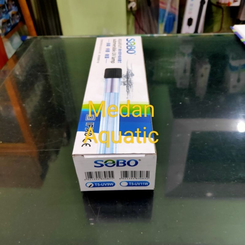 SOBO UV LAMP 9 Watt Lampu UV Aquarium Kolam - 9 Watt Sobo T5-UV 9W