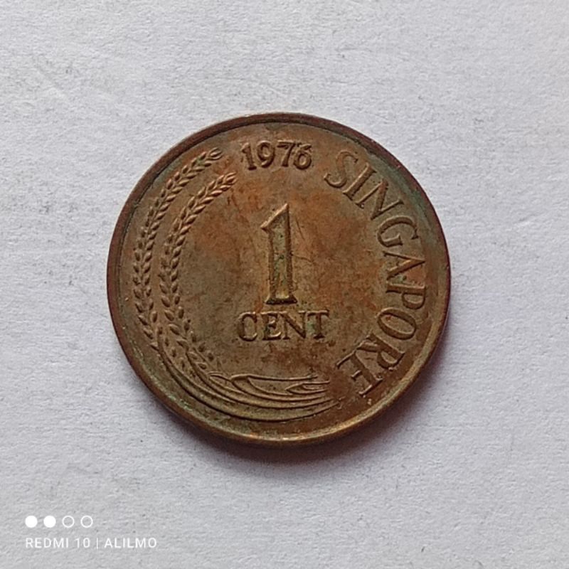 1 cent koin singapura