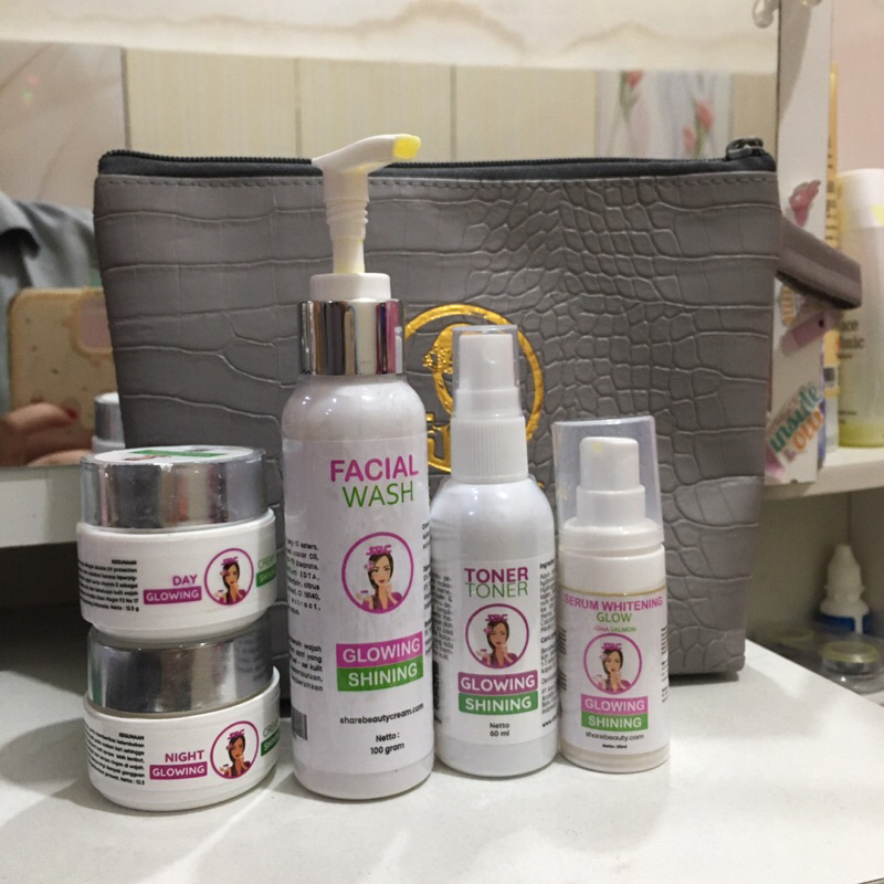 (preloved) sbc glowing skincare paket whitening super