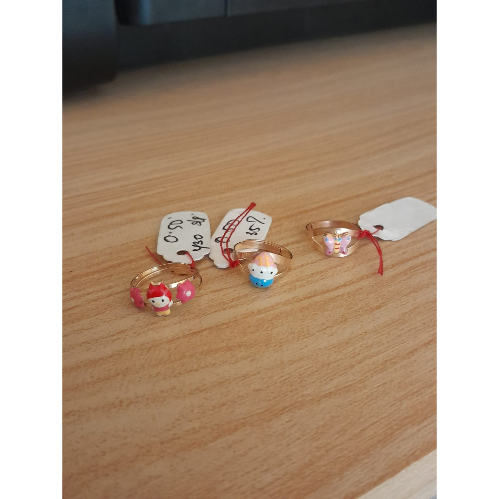 Cincin Anak Emas Asli Ready Real Picture Cincin Karakter Anak Cincin Emas Murah Cantik Cincin Bayi B
