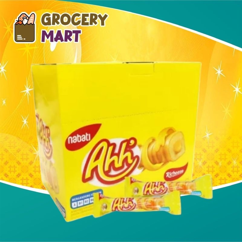 

Richeese Nabati Ahh Triple Cheese 4gr Isi 20pcs -1box