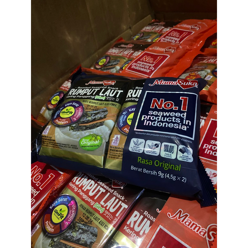 

taokaenoi rumput laut mamasuka 4,5gx2 nori seaweed snack