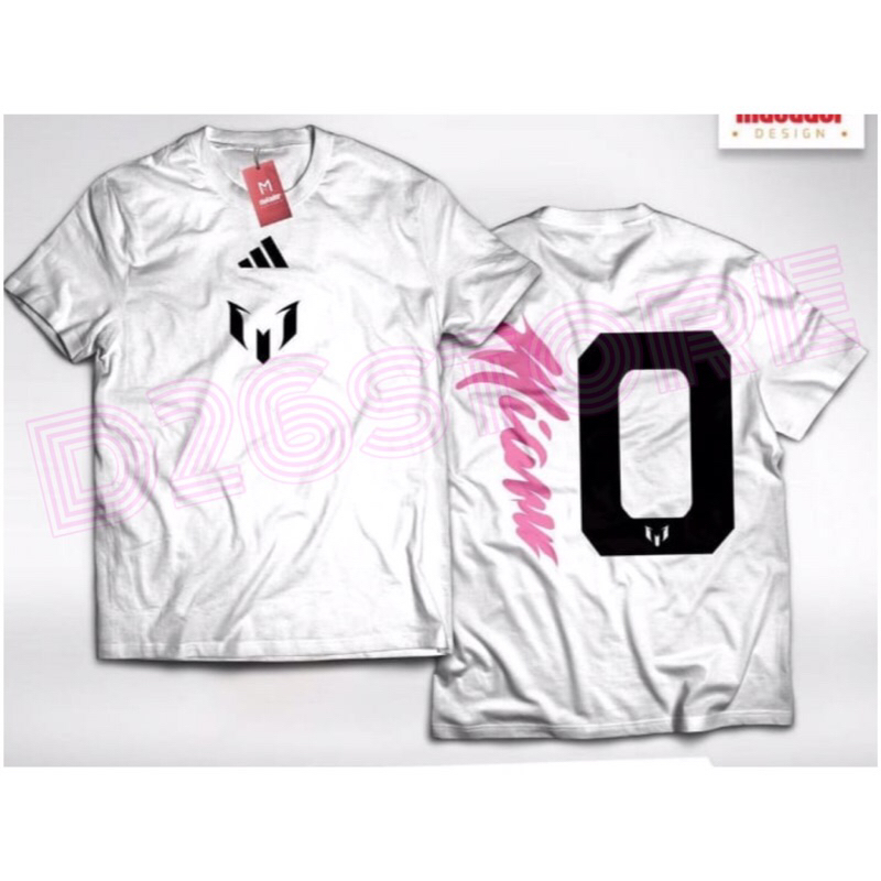 Kaos Messi Inter Miami Presentation Lionel Messi Adidas Team Messi x Inter Miami Tshirt Premium