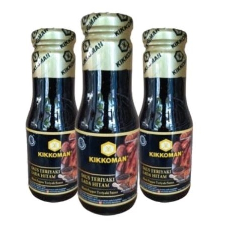 

kikoman saus teriyaki lada hitam botol 300gr