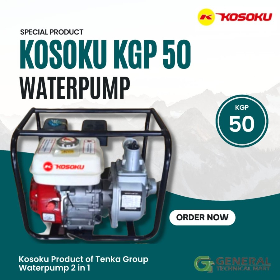Waterpump, mesin alkon, pompa sawah 2 inch,KOSOKU KGP 50
