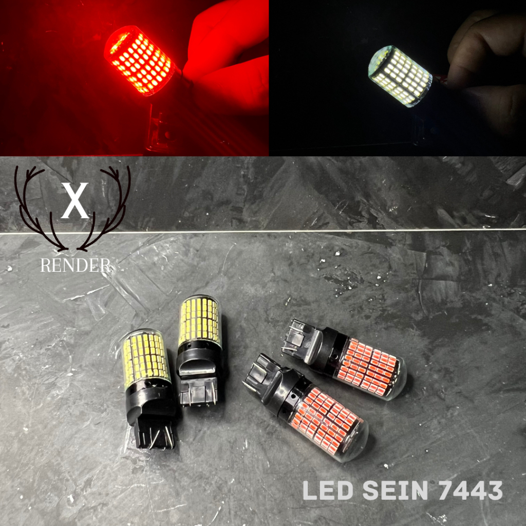 Lampu LED mobil T20 7443 Stop 144 SMD LED Lampu Stop LED mobil T20 7443 144 LED universal innova reb