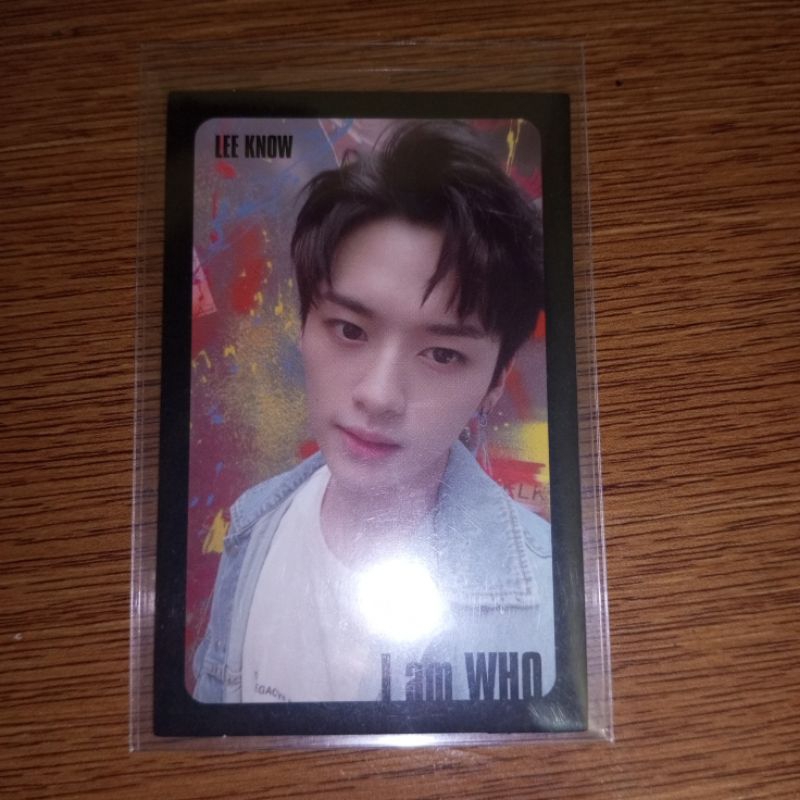 Stray Kids Lee Know Photocard Black Border I am Who PC BB IMW