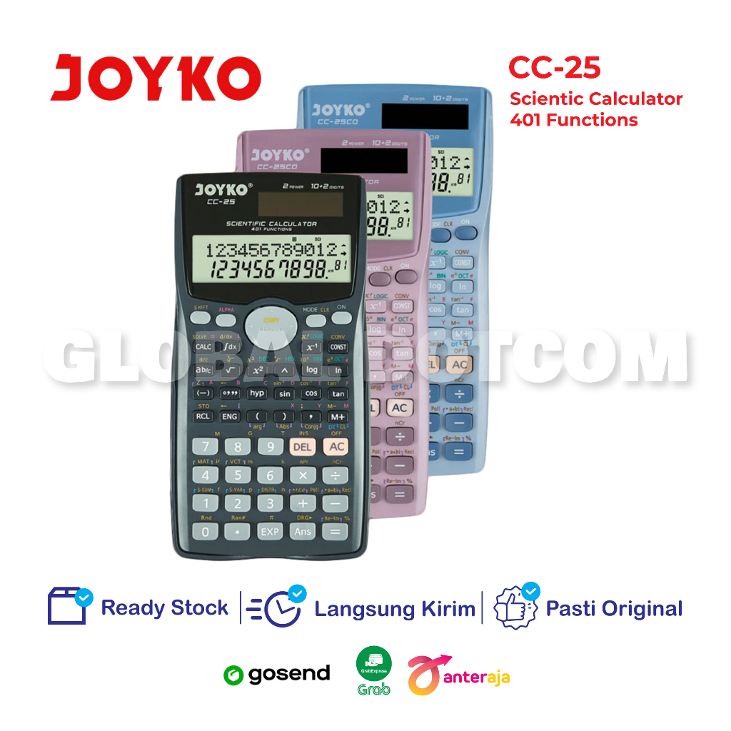 

JOYKO CC-25CO CALCULATOR SCIENTIFIC KALKULATOR RUMUS MATEMATIKA FISIKA KIMIA SAINS