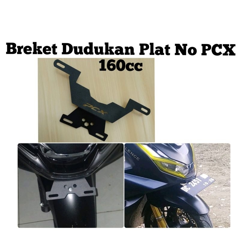 Kumis plat nomor PCX 160cc/Breket plat no PCX 160cc/Dudukan plat no PCX 160cc