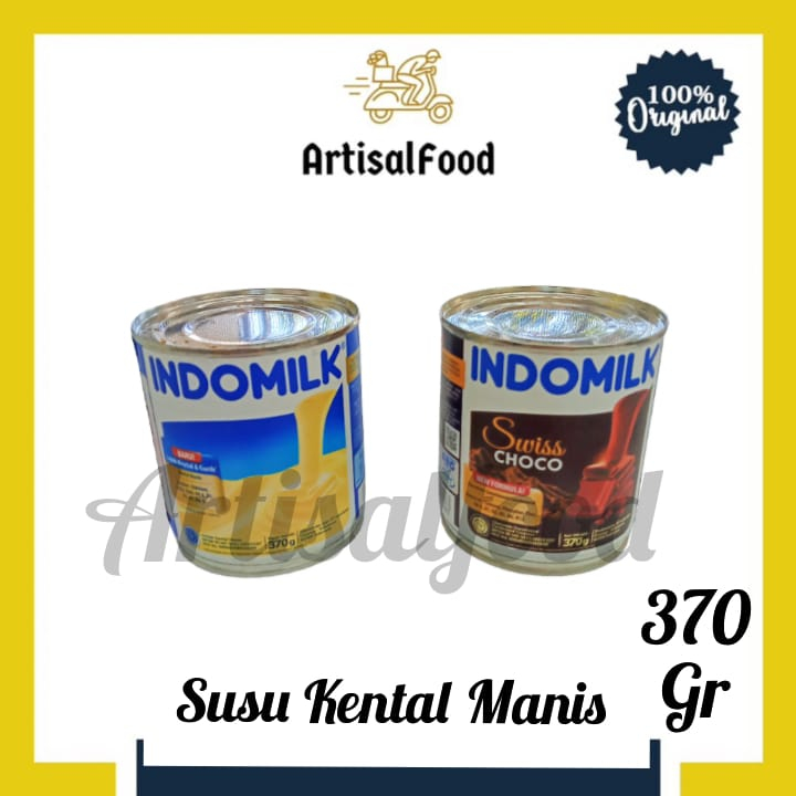 

INDOMILK KALENG PUTIH 370gr SKM susu kental manis