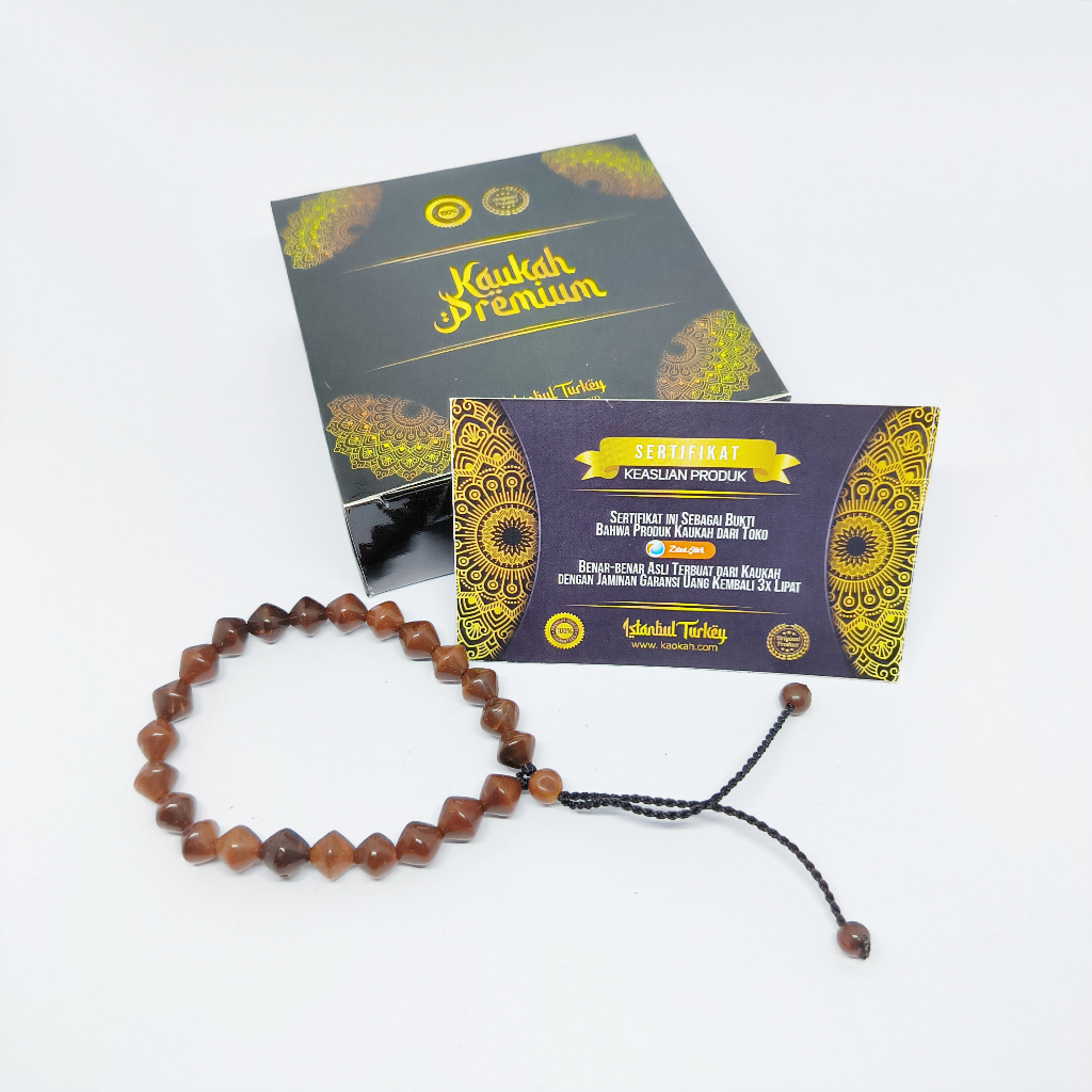(BERSERTIFIKAT) Gelang Kaokah Kaukah Kokka Asli Kaokah Original 100 % Model Wajik Kecil