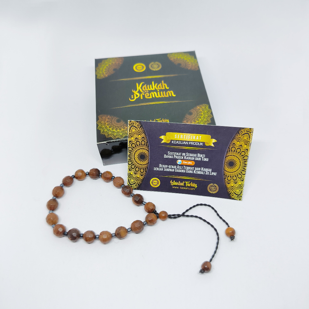 (BERSERTIFIKAT) Gelang Kaokah Kaukah Kokka Asli Kaokah Original 100 % Model Kristal Manik