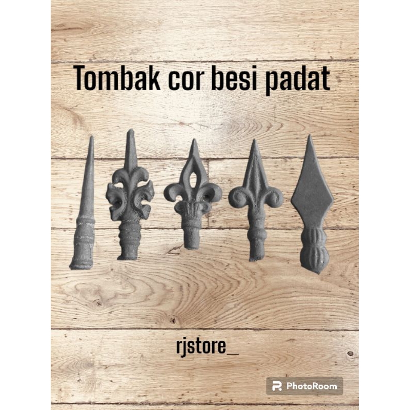 tombak cor pagar besi model tombak,  pengaman pintu pagar besi tempa
