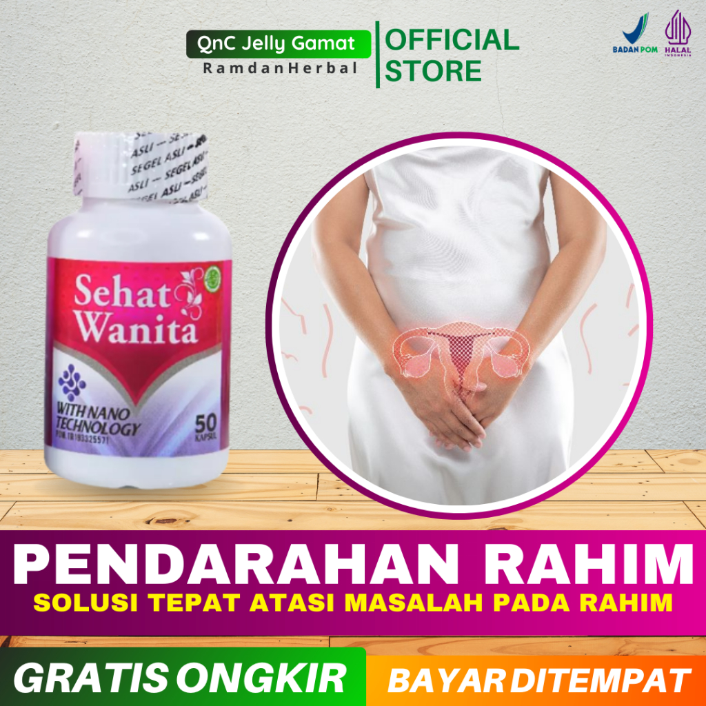 COD Obat Pendarahan Rahim - Pembersih Rahim - Infeksi Rahim - Penyubur Rahim - Rahim Kering - Sehat 