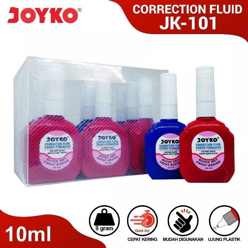 

Tip X Fluid Cair JOYKO JK101 (PCS) Correction Tip ex penghapus koreksi ORIGINAL