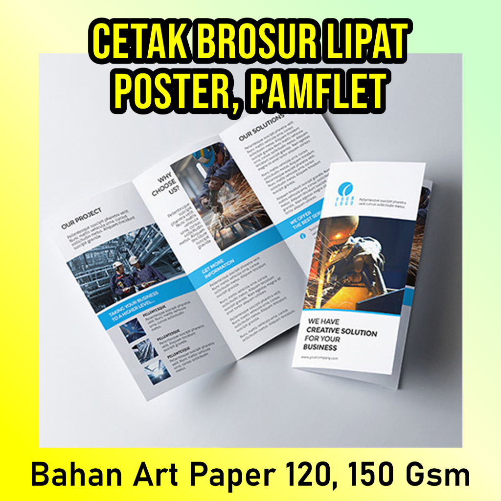 

CETAK BROSUR LIPAT, TRIFOLD, PAMFLET, LEAFLET